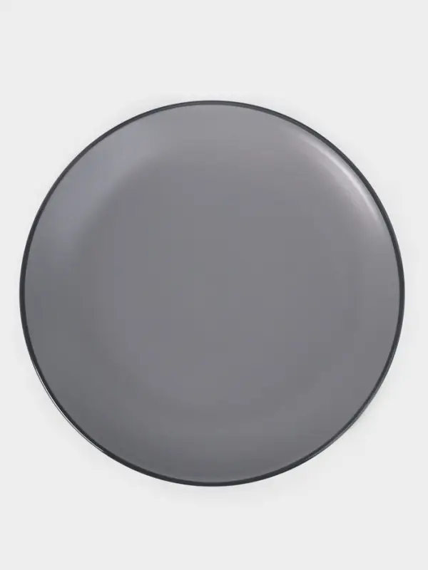 Тарелка Доляна &laquo;Ваниль&raquo;, d=27 см, керамика, серая