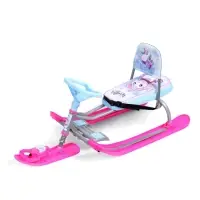 Снегокат &laquo;Тимка спорт 4-1&raquo; Единорог, со спинкой, голубой, розовый, ТС4-1 М/ЕР Nika Kids