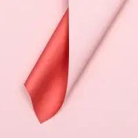 Пленка для цветов матовая, розовый - красный, 56×57 см