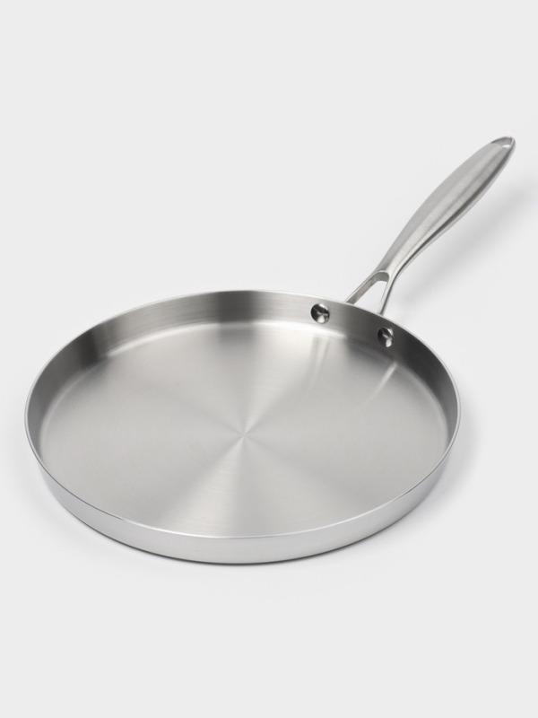 Сковорода блинная 3Ply d=28 см, h=3 см, толщина 2,2 мм, индукция Сковорода блинная 3Ply d=28 см, h=3 см, толщина 2,2 мм, индукция