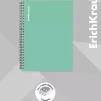 Тетрадь 120 листов в клетку ErichKrause Vanilla, мятная, на гребне