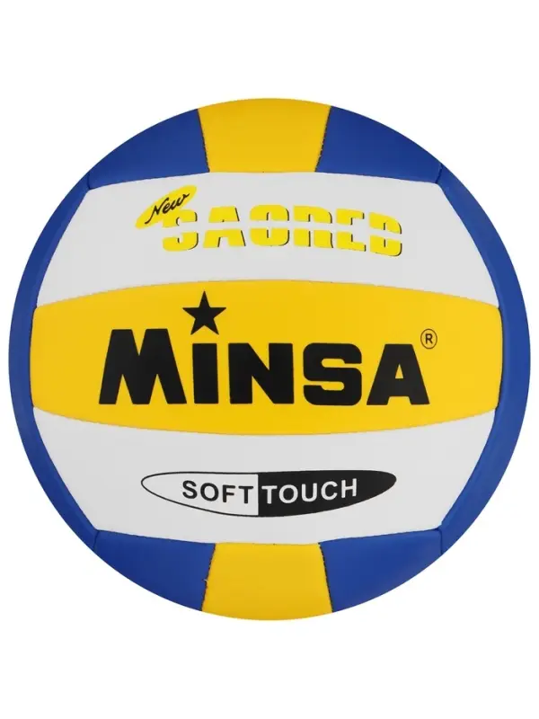 Волейбольный мяч MINSA, машинная сшивка, 18 панелей, р. 5, TPU