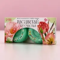 Бомбочки для ванны &laquo;Расцветай от счастья&raquo;, 2&times;65 г, Чистое счастье