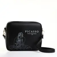 Сумка женская на молнии TEXTURA, 22&times;8&times;17 см, чёрная