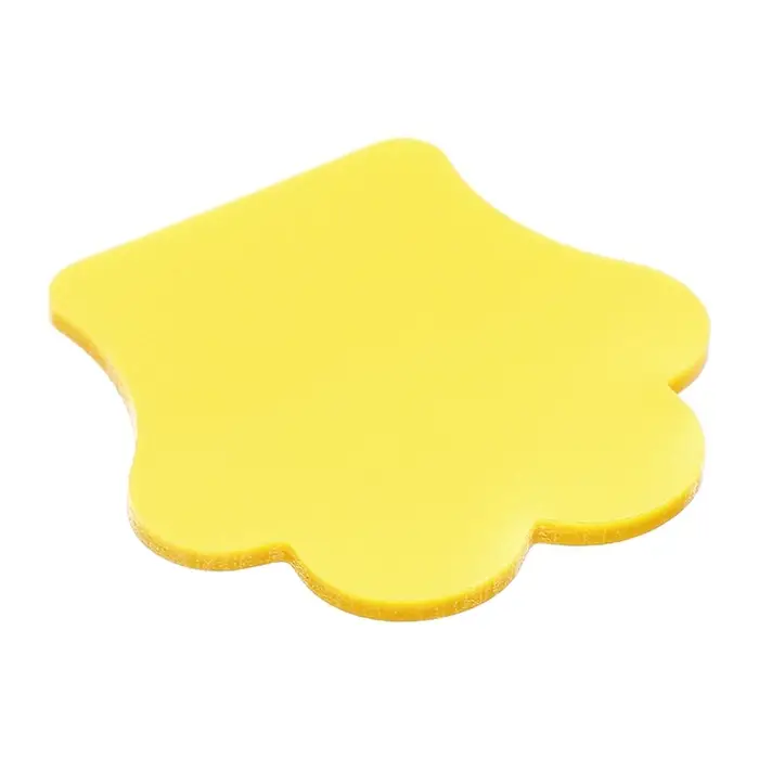 Блок-закладка с липким краем пластик Лапка 50л, желтый, 45мм х 45мм  CALLIGRATA Блок-закладка с липким краем пластик Лапка 50л, желтый, 45мм х 45мм  CALLIGRATA