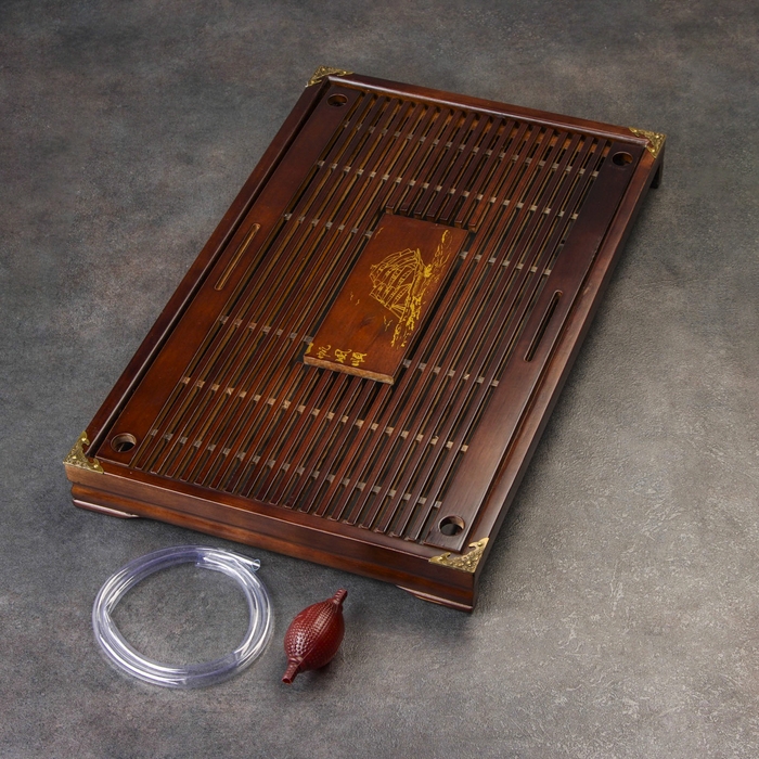 Поднос для чайной церемонии, чабань, 53 х 33 х 5 см, японский дуб Поднос для чайной церемонии, чабань, 53 х 33 х 5 см, японский дуб