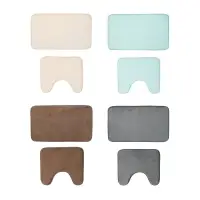 Набор ковриков для ванной комнаты тм VETTA Коралл, 75х45см + 45х40см, микрофибра, 4 цвета