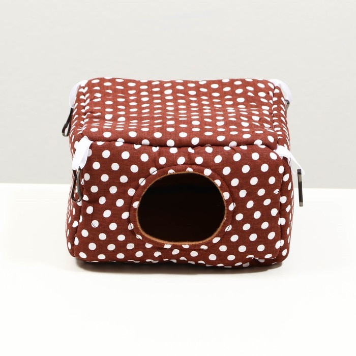 Домик  Домик "Прямоугольник" для грызунов 19*19*12 см, бязь, флис, поролон