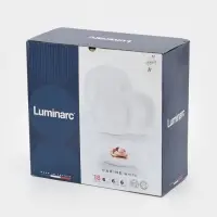 Сервиз столовый Luminarc Carine, 18 предметов, стеклокерамика, белый