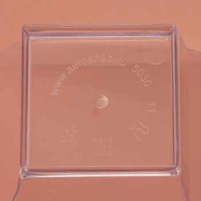 Форма пластиковая одноразовая для фуршета «Пагода», 90 мл, прозрачная