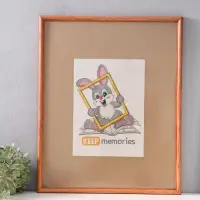 Фоторамка дерево 40х50 см, орех №1 (пластиковый экран)