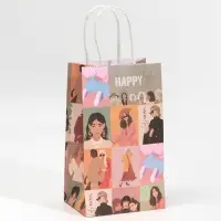 Пакет подарочный крафтовый, упаковка, &laquo;Стиль&raquo;, 12 х 21 х 9 см