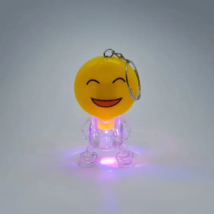 Фонарик брелок для ключей на кольце «Смайлик», 1 LED, 3×5.5 см Фонарик брелок для ключей на кольце «Смайлик», 1 LED, 3×5.5 см