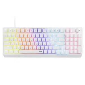 Механическая игровая клавиатура с RGB подсветкой ISA KB-08 белая