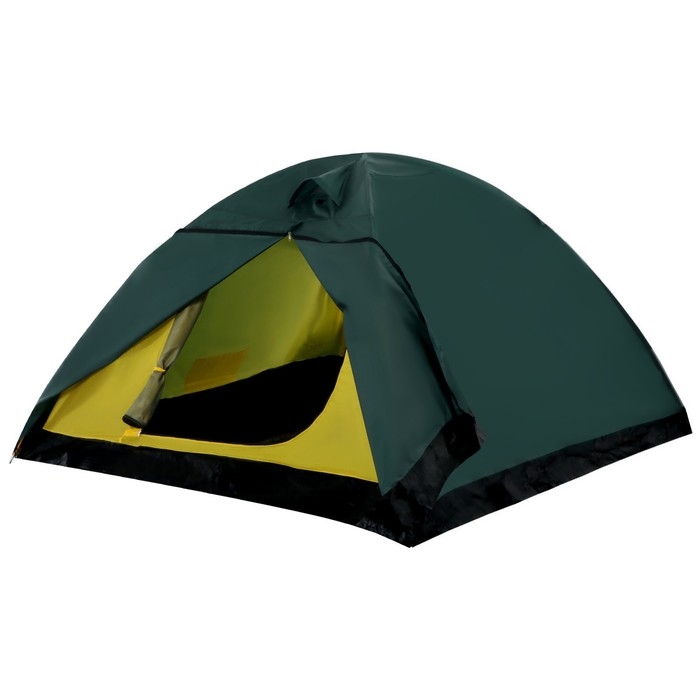 Палатка туристическая 3-местная maclay PEAK 3, 345×210×130 см, трекинговая, двухслойная, с тамбуром, зелёная