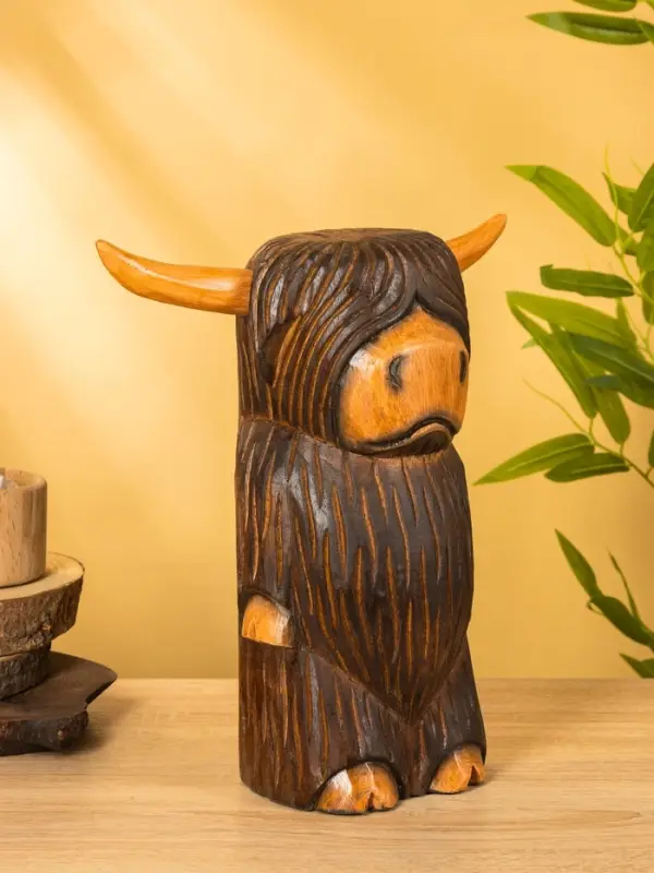 Сувенир  Сувенир "Бычок" дерево 16х14х30 см