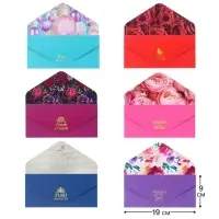 Конверты для денег &laquo;Мультики&raquo;, софт тач, набор 6 штук