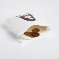 Кошелёк детский &laquo;Аниме fire&raquo;, монетница, на молнии, с рисунком, белый