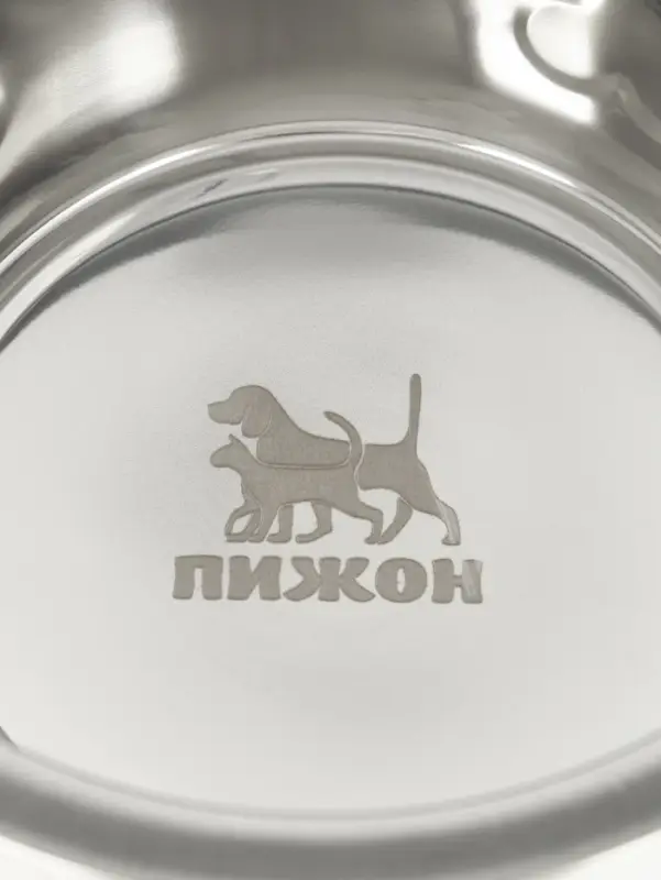 Миска, 850 мл, стандартная, рельефная, нержавеющая сталь