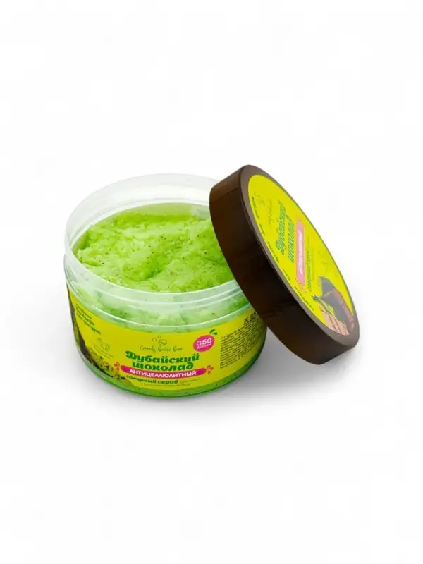 Скраб для тела соль и сахар с маслами Candy baht bar дубайский шоколад, 350 г Скраб для тела соль и сахар с маслами Candy baht bar дубайский шоколад, 350 г