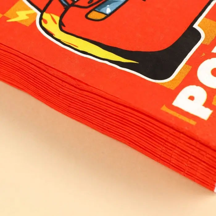 Салфетки бумажные «С днём рождения», 33×33 см, 20 штук, 3-х слойные, Тачки Салфетки бумажные «С днём рождения», 33×33 см, 20 штук, 3-х слойные, Тачки