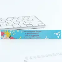 Ручка гелевая, синяя паста, 0.7 мм, корпус пластик &laquo;8 марта&raquo;