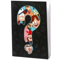 Блокнот А5, 40 листов, на скрепке, в точку, УФ-лак, &laquo;Гравити Фолз&raquo;