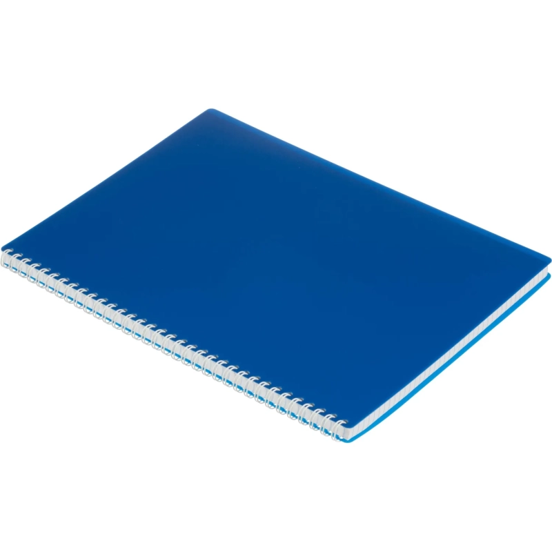 Бизнес-тетрадь А4 96л. Attache Economy, гребень,пласт.обл,синий, клетка