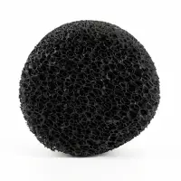 Губка круглая № 1, среднепористая 30PPI, 5&times;5&times;8.5, черная