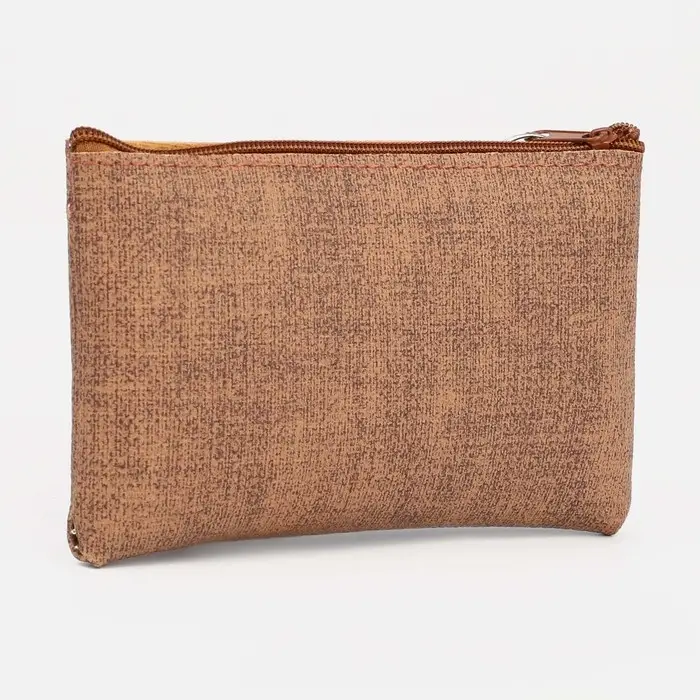 Кошелёк женский на молнии, цвет коричневый