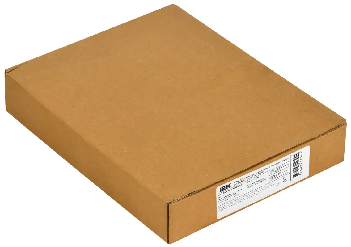 ARMAFIX Клемма пружинная CX10-3 10мм2 трехконтактная серая IEK