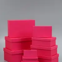 Набор подарочных коробок 10 в 1 , "Фуксия", 30 х 19 х 12 - 12 х 6,5 х 4 см