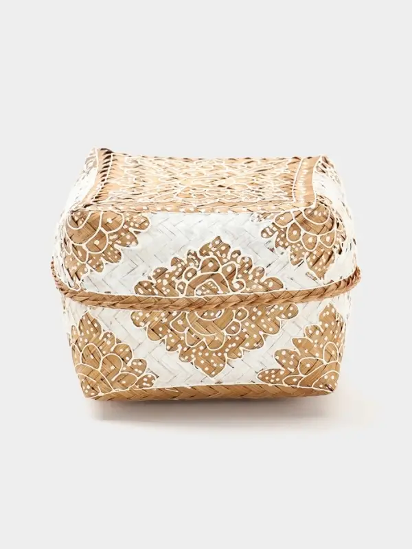 Корзинка плетёная &laquo;Манадо&raquo;, 16&times;16&times;12 см, бамбук, светлая