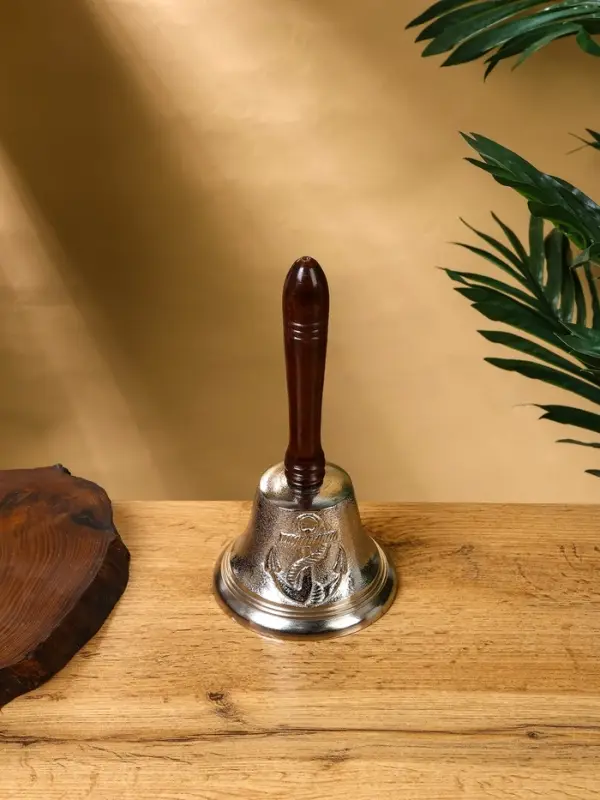 Колокольчик  Колокольчик "Якорь" алюминий, с деревянной ручкой 12х12х24 см