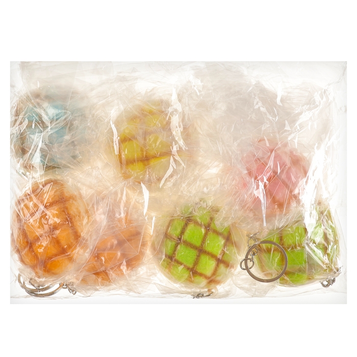 Мялка-сквиш «Булочка», на брелоке, цвет МИКС Мялка-сквиш «Булочка», на брелоке, цвет МИКС