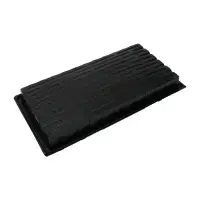 Поддон для рассады, 55&times;30&times;5.6 см, пластик, чёрный, дно МИКС, Greengo