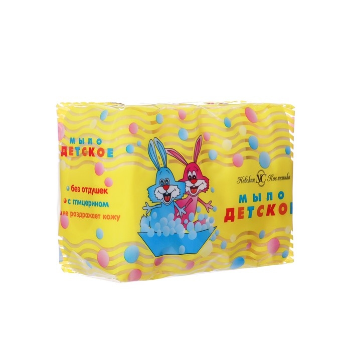 Детское мыло Невская косметика, 4 x 100 г Детское мыло Невская косметика, 4 x 100 г