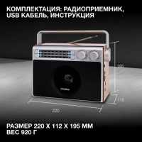 Радиоприемник H-SRS105 Bluetooth USB microSD