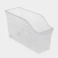 Контейнер для хранения на колёсиках, 6 л, 35.5&times;13&times;20 см, с ручкой, пластик, прозрачный