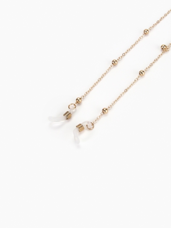 Цепочка для очков, шнурок на шею 65 см, золото Цепочка для очков, шнурок на шею 65 см, золото