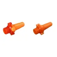 Штуцер, наружная резьба 3/4", под шланг 3/4" (19 мм) – 1" (25 мм), разъёмное соединение «Байонет», пластик, МИКС
