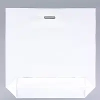 Пакет полиэтиленовый с вырубной ручкой, 64&times;60+8 60 мкм Белый