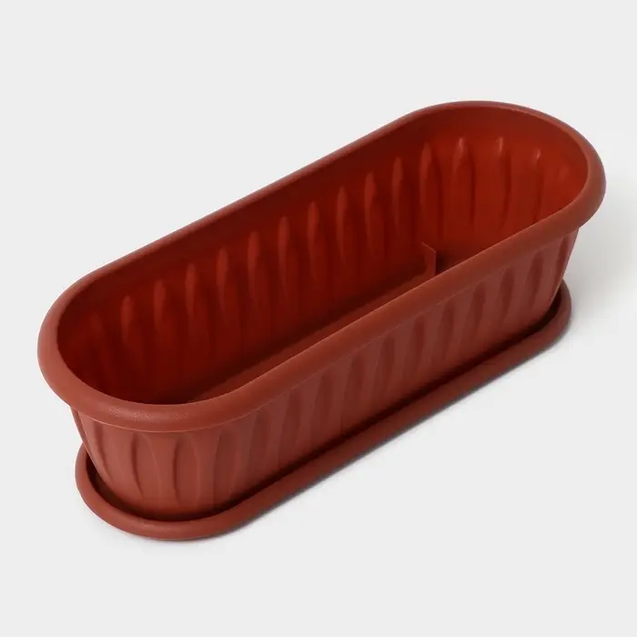 Горшок для кактуса с поддоном &laquo;Фелиция&raquo;, 1.5 л, терракотовый