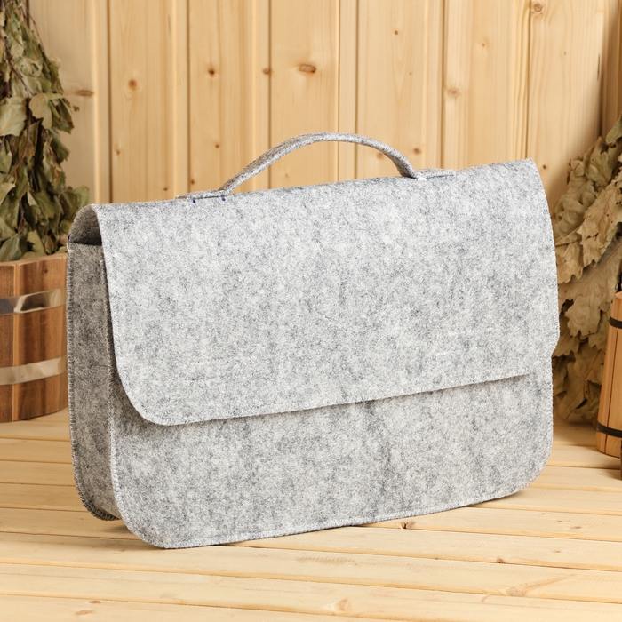 Набор банный Набор банный "Мужской" портфель 5 предметов, серый