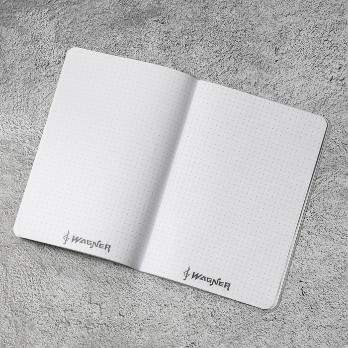 Блокнот &laquo;Wagner&raquo;, софт-тач на скрепке , А5, 48 листов .