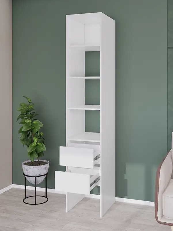 Комплект модульной гардеробной системы «Модус», 2800×2080×510 мм, цвет белый