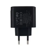 Переходник сетевого зарядного устройства на Type-C PD65W + USB QC3.0  CS63A HOCO черный