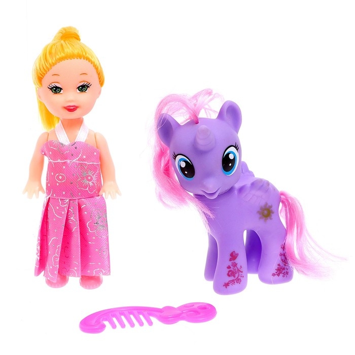 Кукла малышка «Анечка» с пони и аксессуарами, МИКС Кукла малышка «Анечка» с пони и аксессуарами, МИКС