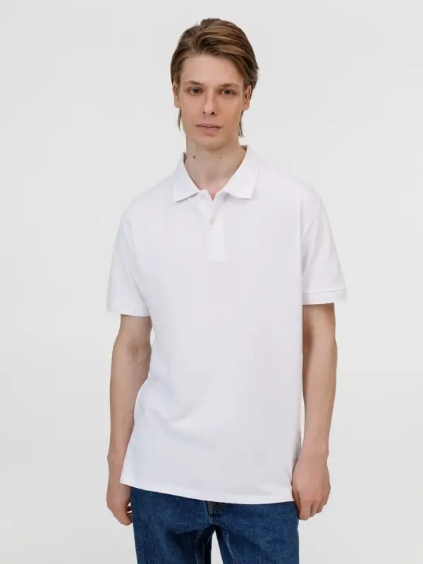 Рубашка поло унисекс Pacific, белая, размер XXL