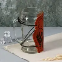 Кружка стеклянная пивная «Фанат», 500мл Кружка стеклянная пивная «Фанат», 500мл